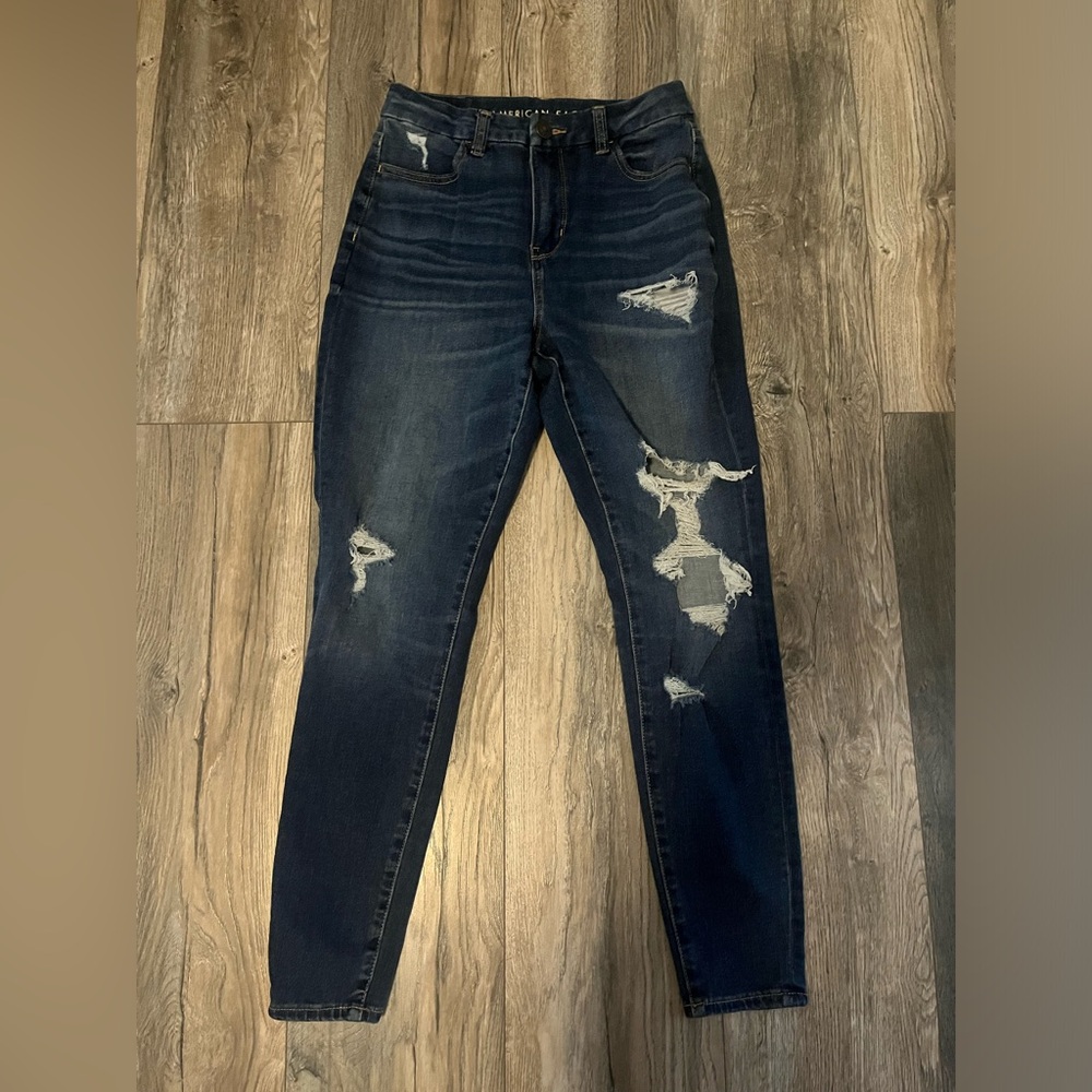 American Eagle distressed skinny jeans